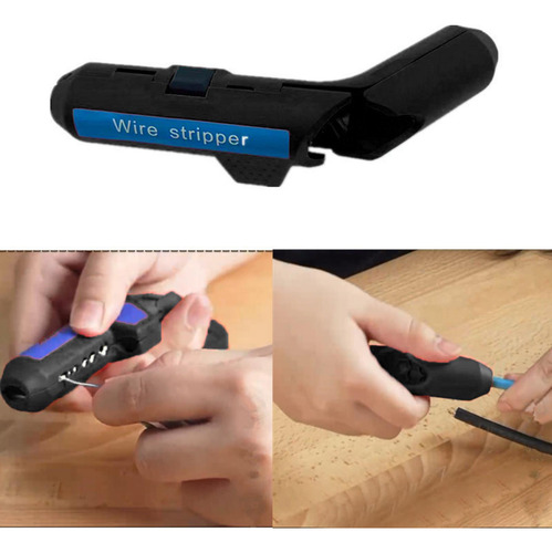 Herramienta De Alicates De Alambre Pelacables, Cable Negro