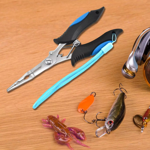 Alicates Para Quitar Anzuelos De Pesca, Herramienta Azul