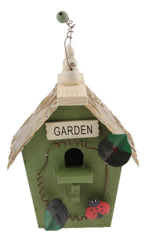 2pcs Country Cottages Wood Bird House Hanging Birdhouse