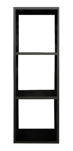 Cubos Estanteria Librero Organizador Multiusos 3 Niveles Color Negro Mate