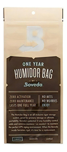 Boveda Humidor Bolsa Pequeña Con Pack 69% 3-5 Cigarros