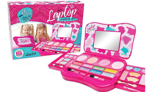 Set De Maquillaje My Laptop Extensible, Con Espejo Y Cierre
