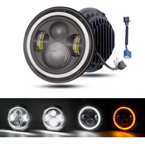 Faros Led 7'' Ojo Angel Circular Jeep Vocho Wrangler