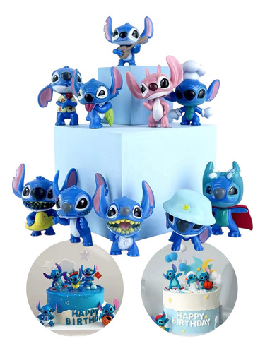 10 Figuras De Stitch Coleccionable