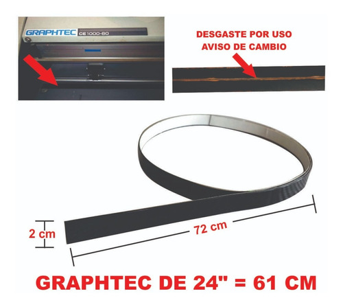 Banda De Protección Graphtec Ce 2000-60 + Navaja Gratis