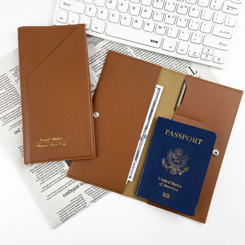 Funda De Protección De Viaje De Piel Sintética Con Soporte P