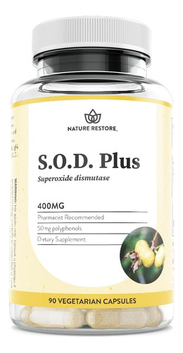 Suplemento Superoxido Dismutasa 4000 Ui Vegano 60 Capsulas