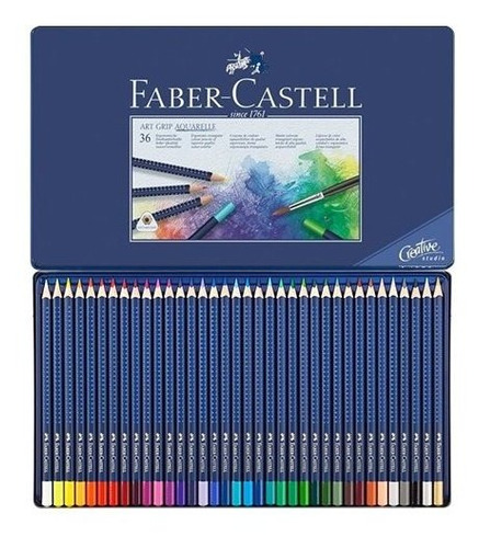 Lapices Acuarelables Faber Castell Grip X36 Colores