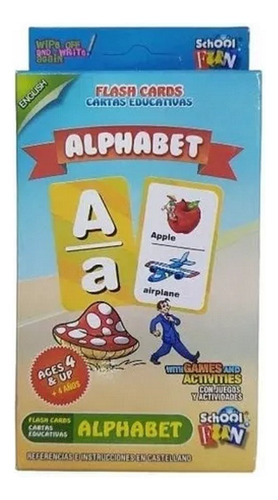 Juego De Cartas Educativas Alphabet Flash Cards