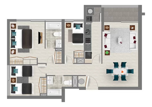 ¡rebajado! 3d+2b Estac. Y Bodega Incluidos Metro Lo Ovalle.