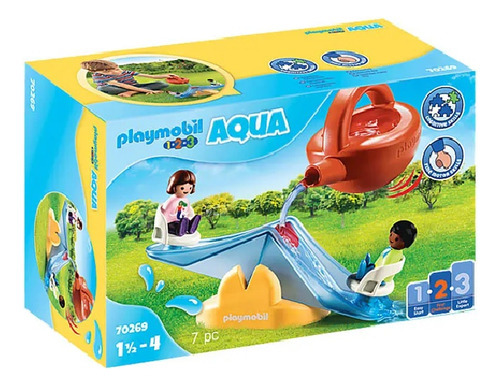 Playmobil Aqua 1 2 3 Gangorra D'água Com Regador 70269