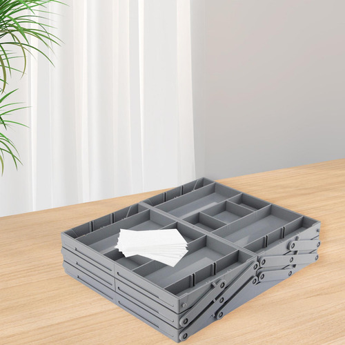 Organizador De Cajones Portátil Para 3 Niveles 25x30x6,8cm