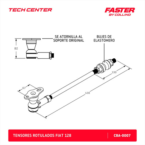 Imagen 4 de 5 de Tensores Rotulados Fiat 128 Tren Del Faster By Collino