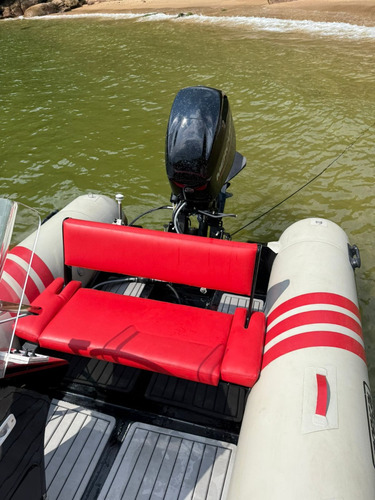 Bote Inflável 4,5m Com Motor De Popa Mercury 60hp Zero