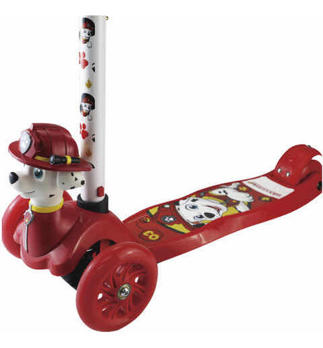 Scooter Luz Led 3d Marshall Paw Patrol Nickelodeon 3+