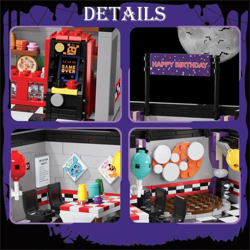 Xalvitra Fnaf Stage Halloween Pizzeria Juego De Bloques De C