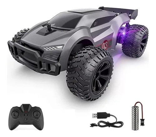 Carro De Futuro Control Remoto Luces Led Recargable 15 Km/h