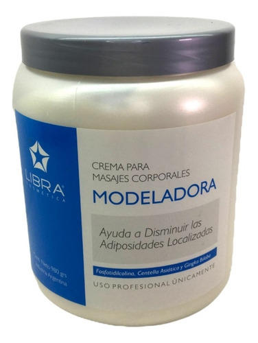 Crema Masajes Modeladora X 980 Grs Libra Cosmetica