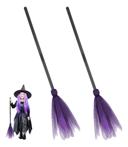 Disfraz De Escoba De Bruja Para Halloween, 2 Unidades, Acces