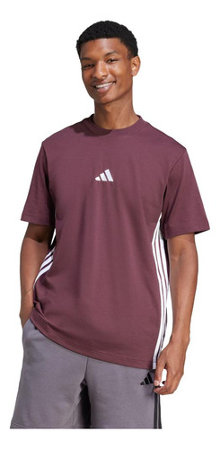 Camiseta Malha Simples Essentials Três Listras adidas