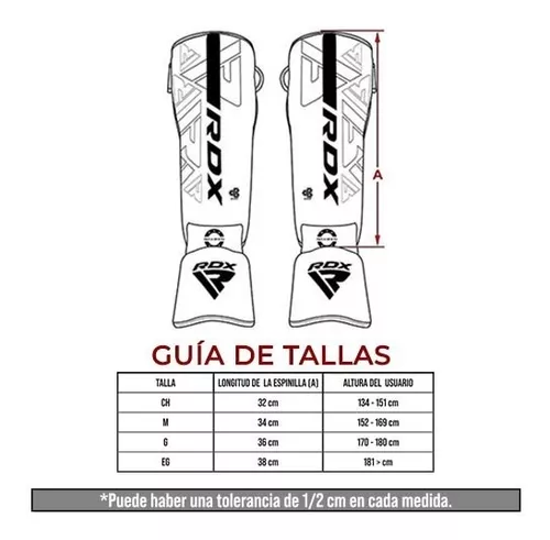 RDX F6 KARA MMA Espinilleras Empeine