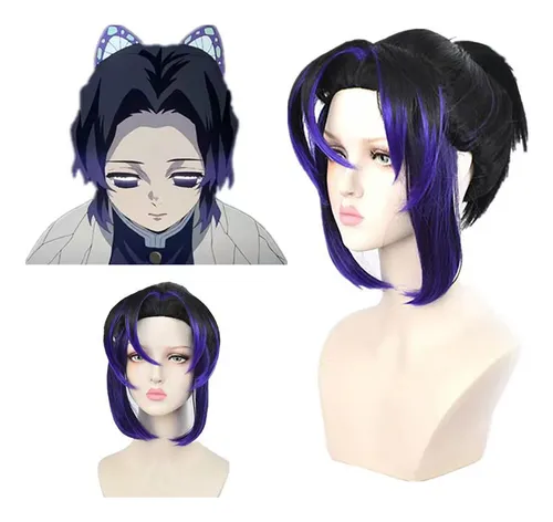 Demon Slayer: Kimetsu No Yaiba Kocho Shinobu Anime Disfraz De Cosplay Para Niños Con Peluca