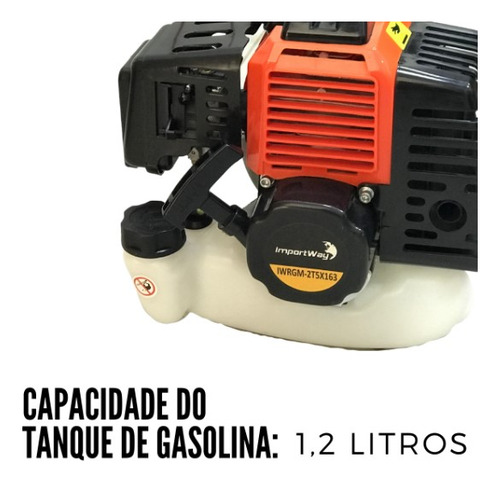 Roçadeira Gasolina Multifuncional 63cc 5x1 Enxada Rotativa