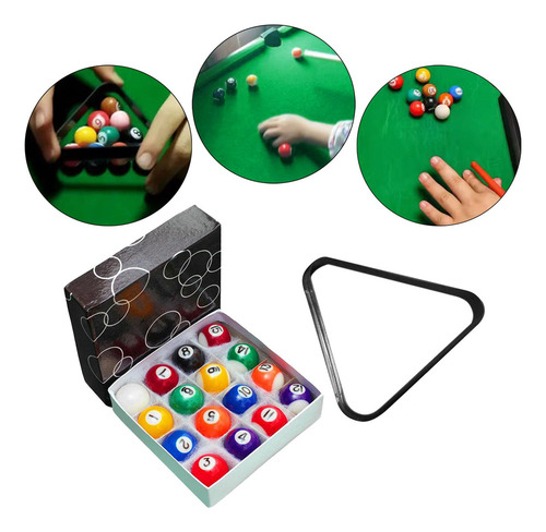 Juego De 16 Bolas De Billar Pequeñas Para Bola De 2,5 Cm