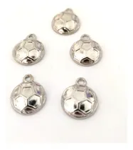 Comprar 20 Dijes Pelotas De Futbol Pelota Metal Plateado 15mm