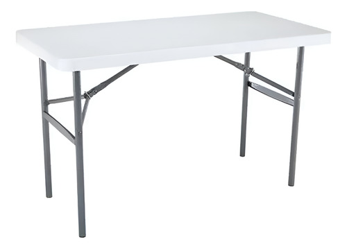 Mesa Plegable Jardin Gardenlife Ga-mp120 Rectangular Blanco