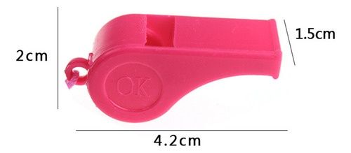 Silbato De Plástico Para Entrenamiento De Árbitros, 50 Unida