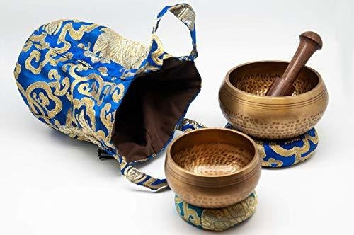 Imagen 2 de 7 de Tibetan Singing Bowls Set. 2 Bowls: 4 Inches & 3.15 Inc