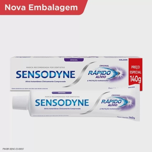 Rápido Alívio Sensodyne Original 140g Kit C/4