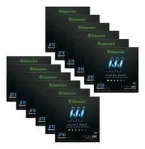 Comprar 12 Encordoamentos Para Guitarra Geegst10 0.10 Giannini