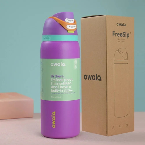 Botella De Agua Owala Freesip: A Prueba De Fugas, Aislante,