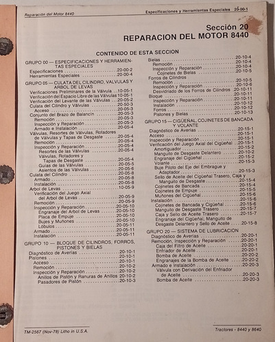 Manual De Reparacion John Deere Motor 8440
