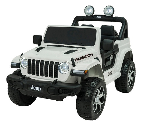 Camioneta A Bateria 12v Jeep Wrangler Rubicon Goma Cuero 4x4