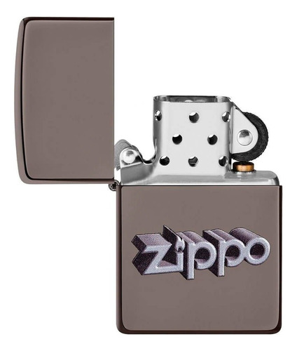 Isqueiro Zippo Black Ice Logo 3d Design 49417 Original