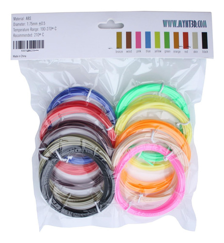 Paquete De Recarga De Filamentos 3d De Pen Filament Mynt3d A