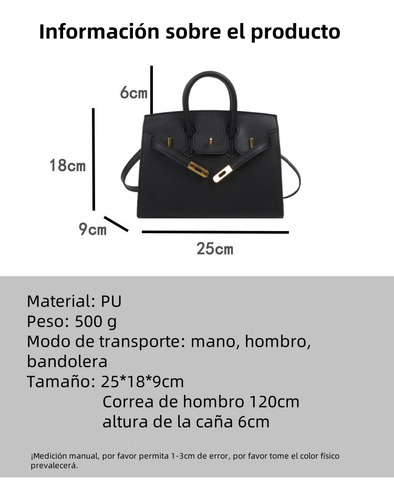 Bolso De Mujer Diseño De La Hebilla De Bloqueo De Moda Bolso De Hombro Bolso Cruzado