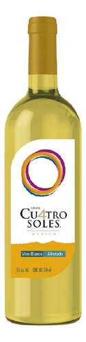Pack De 6 Vino Blanco Cuatro Soles Afrutado 750 Ml