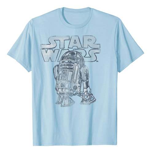 Star Wars R2-d2 Camiseta Gráfica De Estilo Vintage C2 Camise