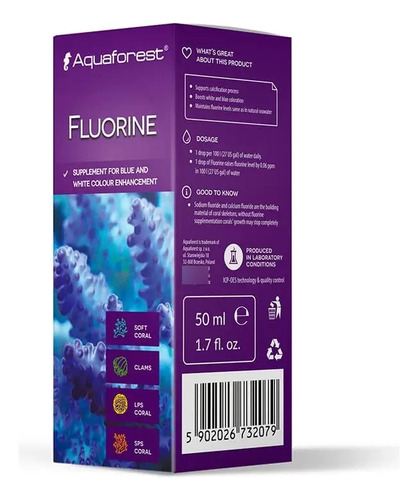 Fluorine 50ml Aquaforest Para Acuario Marino