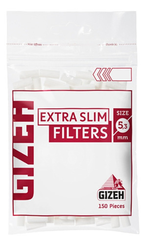 Filtros Gizeh Extra Slim 5mm Pack X5 Unidades