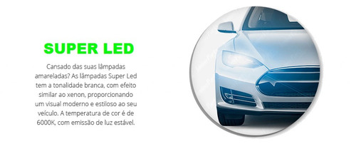 Kit 11 Lampadas Super Led Farol+milha+smd Montana Fc Simples