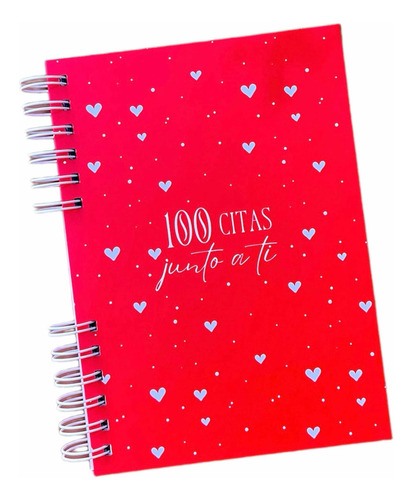 Álbum 100 Citas Junto A Ti Para Parejas Beige Y Rojo