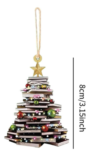 . 3 Enfeites De Natal Em Formato De Livro, Presentes Para Um