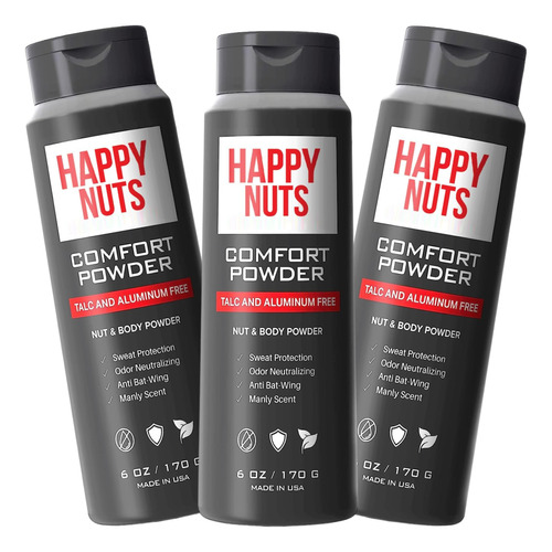 Happy Nuts Comfort Powder - Polvo Antirozaduras, Defensa Del