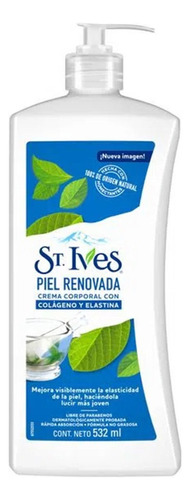  Crema nutritiva para cuerpo St. Ives Piel Renovada en dosificador 532mL