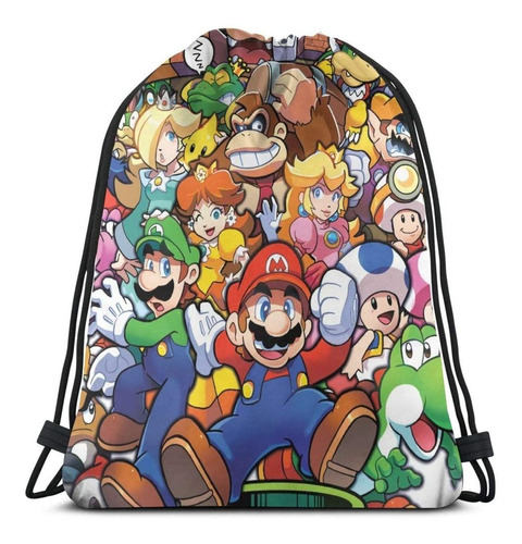 Superhero Super Mario Smash Bros - Bolsas Con Cordón
